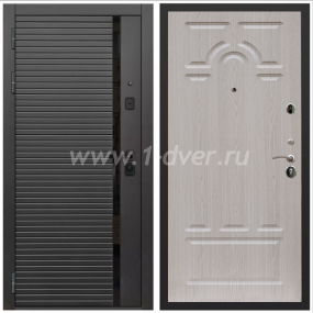 Входная дверь Армада Каскад black ФЛ-58 Беленый дуб 6 мм - входные серые двери с установкой