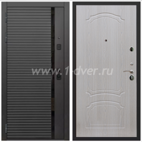 Входная дверь Армада Каскад black ФЛ-140 Беленый дуб 6 мм - входные серые двери с установкой