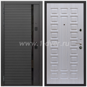 Входная дверь Армада Каскад black ФЛ-183 Беленый дуб 16 мм - входные серые двери с установкой