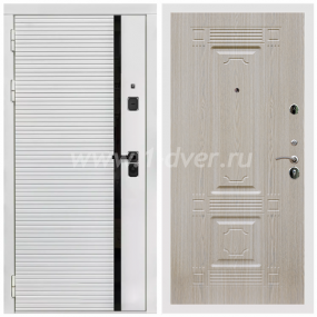 Входная дверь Армада Каскад white ФЛ-2 Беленый дуб 6 мм - входные серые двери с установкой