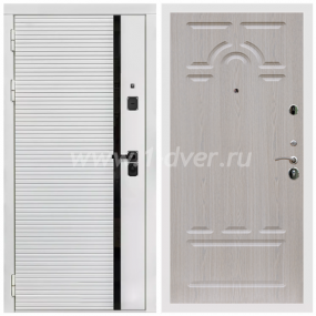 Входная дверь Армада Каскад white ФЛ-58 Беленый дуб 6 мм - входные серые двери с установкой